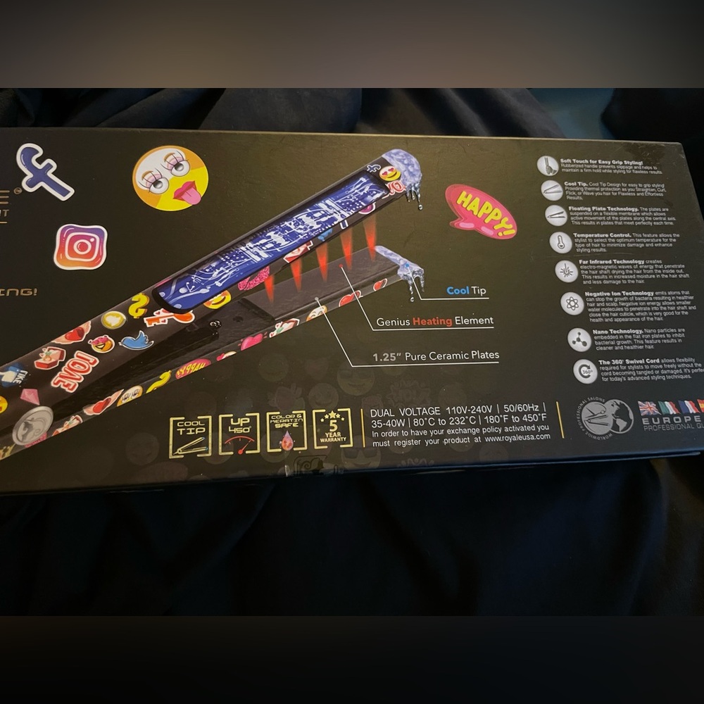 Royale Hair Straightener with Emojis - Picture 4 of 4